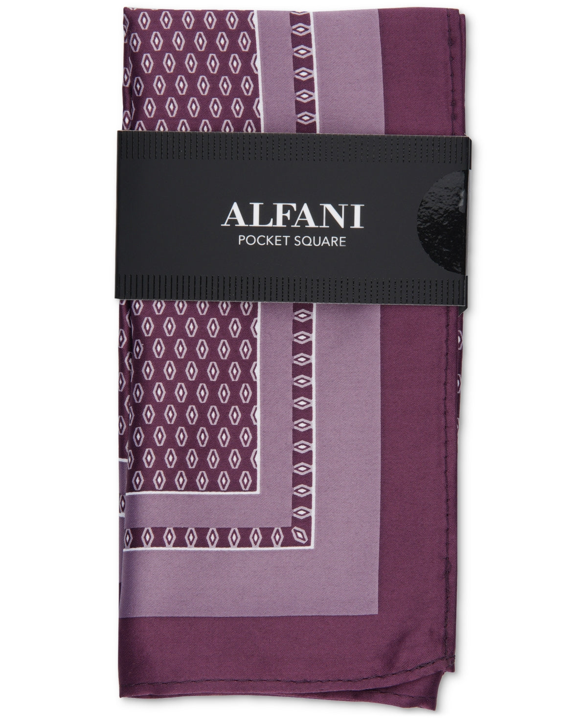Alfani Mens Regular fit Tie pocket square One Size Purple