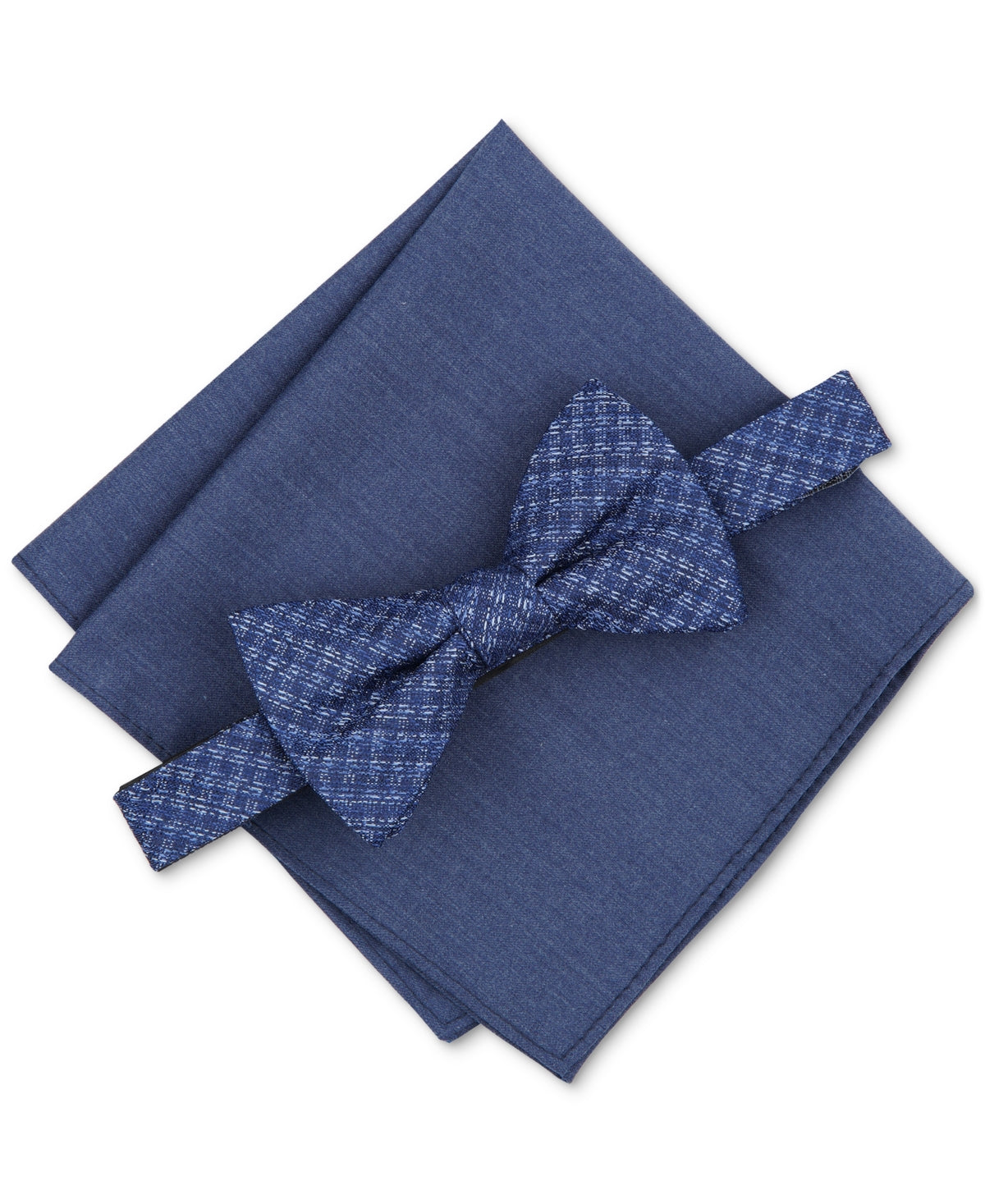 Bar III Mens Milan Bow Tie  Navy Blue Necktie