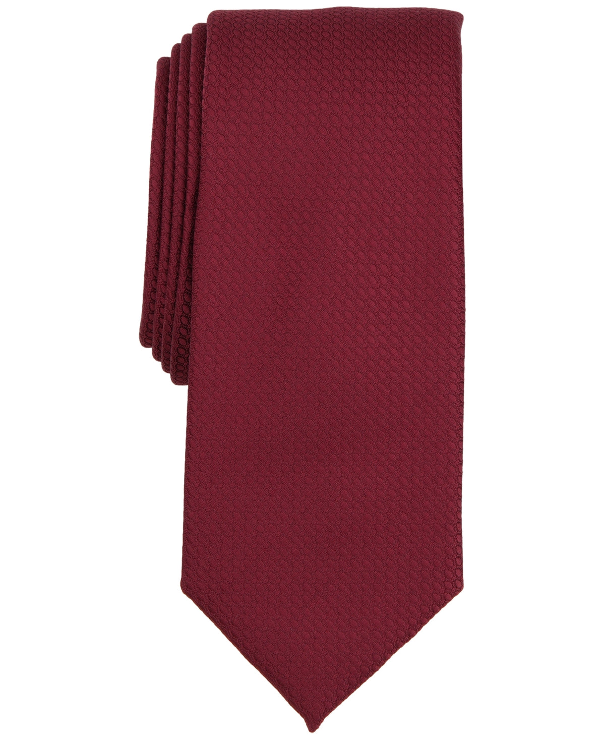Alfani Mens Classic fit Tie Necktie One Size Burgundy Red