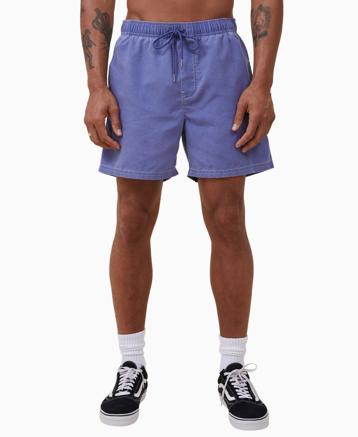 Cotton On Men's Kahuna Drawstring Shorts Worker Blue XL
