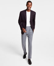 Michael Kors Men's Notch Lapel Sport Coat Blazer Wine Red 42L