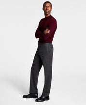 Michael Kors Mens Classic fit Dress Pants 36 / 34 Charcoal Grey Plaid Stretch