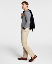 Michael Kors Mens Classic fit Dress Pants 38 / 30 Beige Solid Stretch