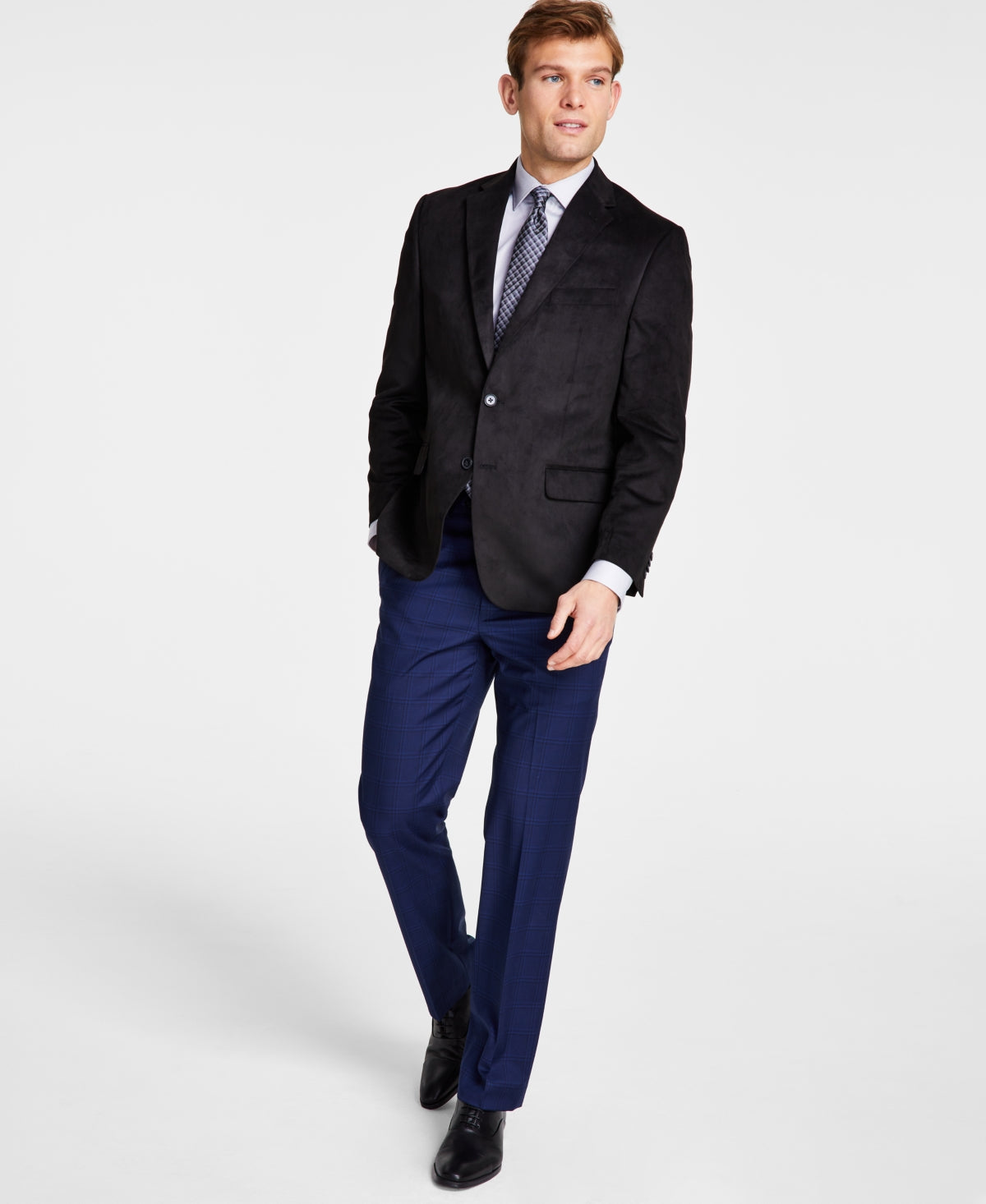 Michael Kors Mens Classic fit Sport Coat Blazer 40 R Black Solid
