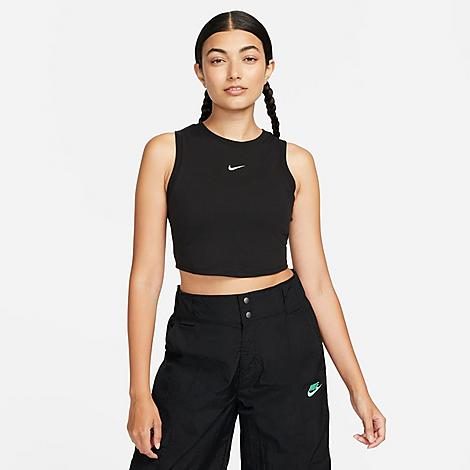 Nike Womens Regular fit Sleeveless Tank Top Shirt Xl Black Solid