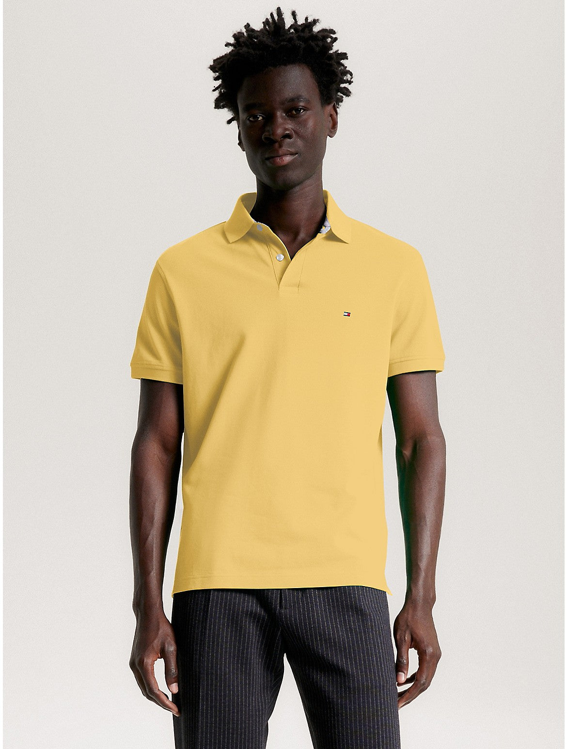 Tommy Hilfiger 1985 Regular Short Sleeve Polo Shirt Yellow 2XL