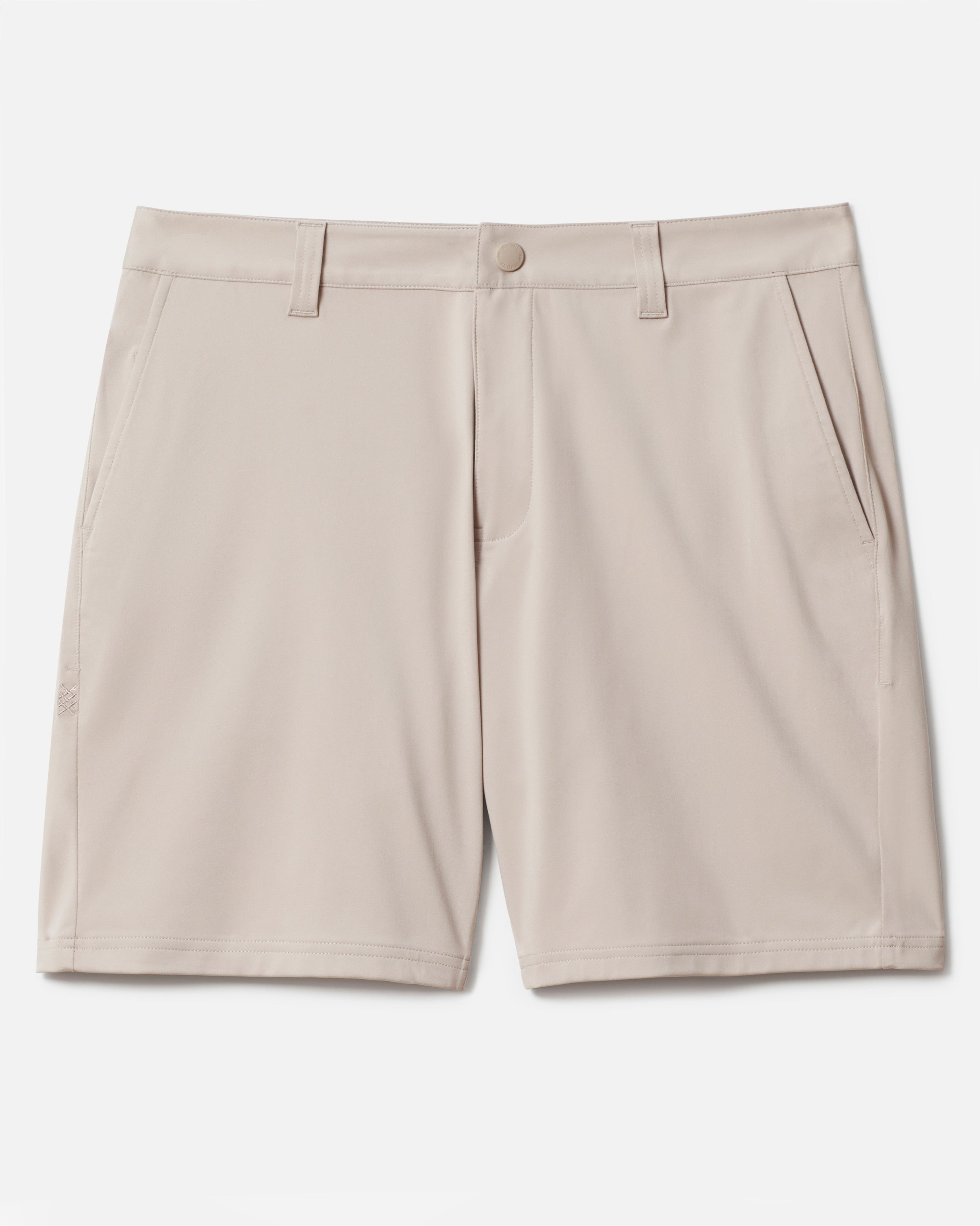 Rhone Mens Regular fit Commuter Shorts 34 / 9 Flax Beige Solid
