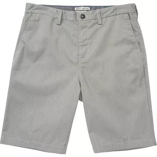Billabong Mens Carter Stretch Walk Chino Shorts Size 30 Grey