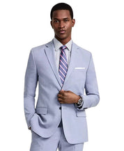 Dkny Mens Modern fit Suit Jacket Blazer 36 R Light Blue Solid Stretch