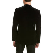 HUGO BOSS Henry Mens Modern-Fit VELVET Tuxedo Jacket Black 36S