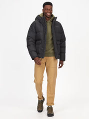 Marmot Mens Stockholm Quilted Full Zip Hooded Down Jacket Black XL