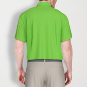 PGA TOUR Mens Regular fit Short Sleeve Polo Shirt XL Green Solid