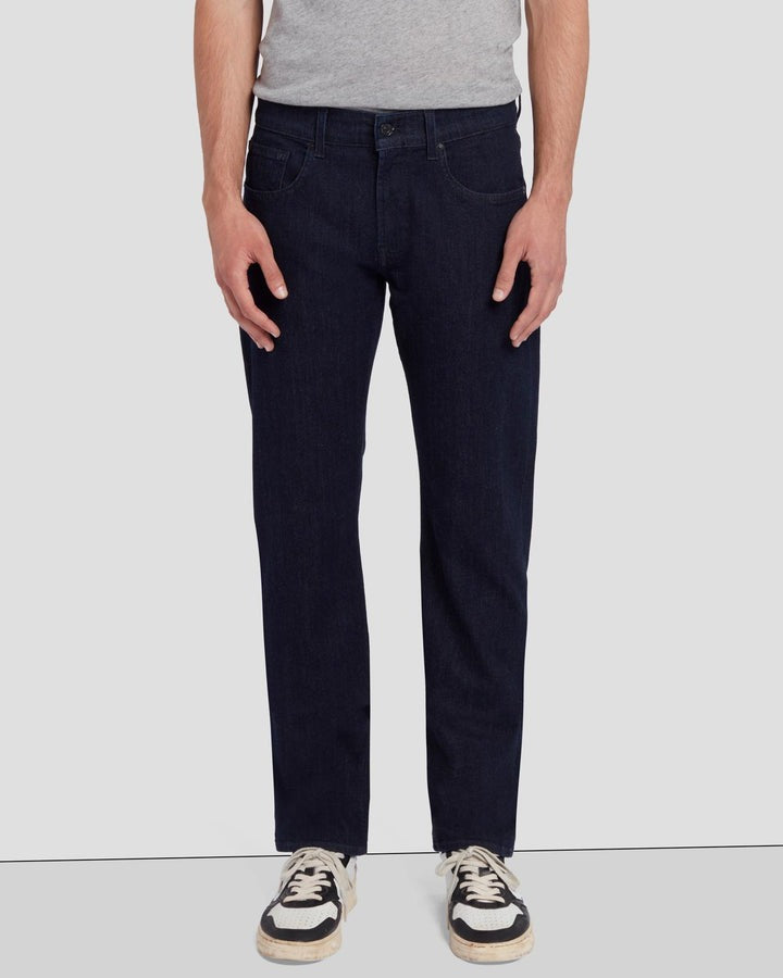 7 for All Mankind Mens Straight Fit Jeans Size 38 Key Dark Blue