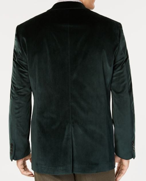 Lauren Ralph Lauren Men's Velvet Sport Coat - Hunter Green 38S