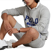 Polo Ralph Lauren Mens Logo Double-Knit Sweatshirt L Andover Heatheractive Royal S/S