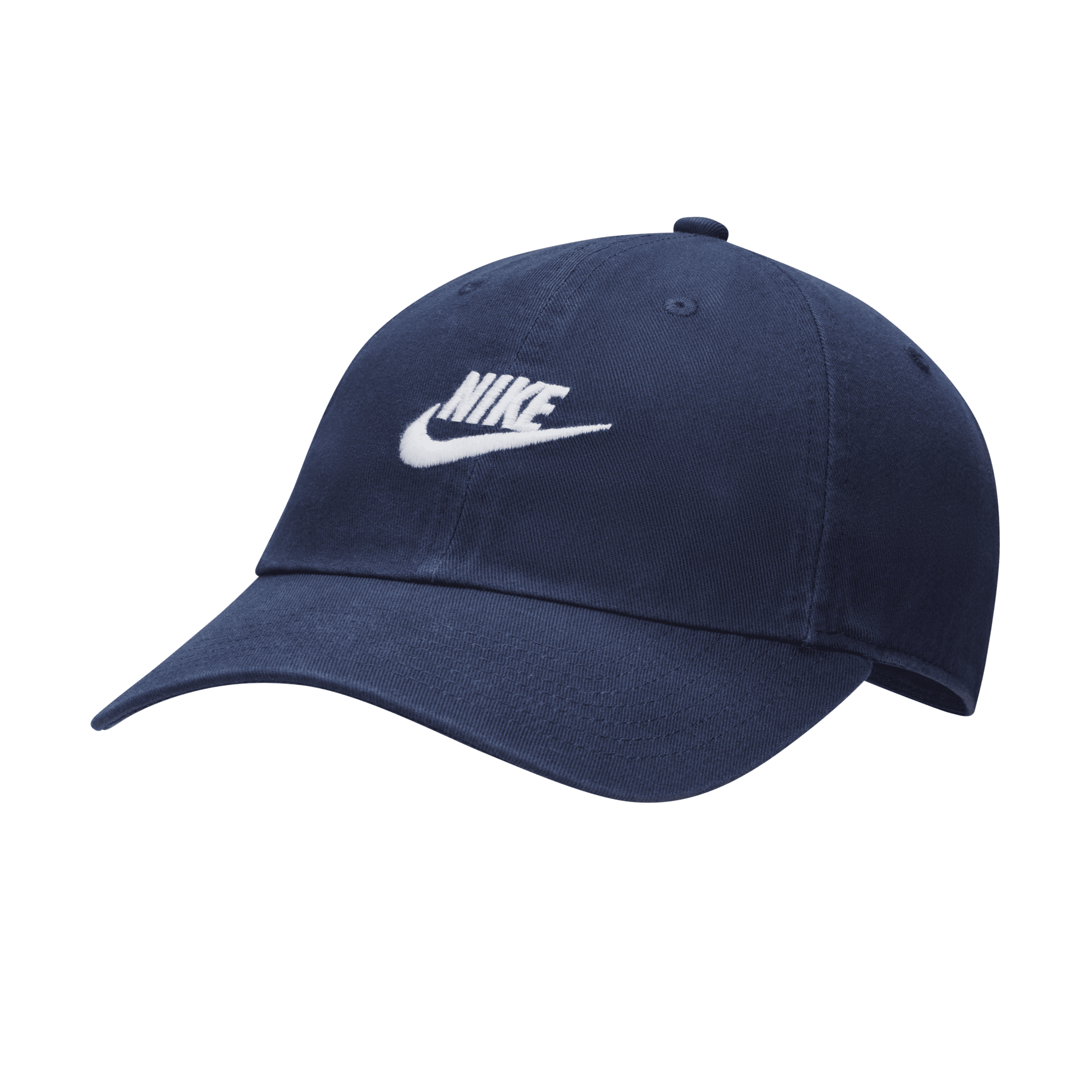 Nike Store Mens Regular fit Embroidered Logo Baseball Cap Hat Small Blue