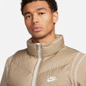 Nike Mens Storm FIT Windrunner Puffer Vest Jacket Khaki Light Bonesail Large