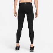Nike Men's Pro Warm Slim-Fit Dri fit Fitness Tights Black white Large