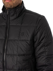 G Star Men's Meefic Quilted Puffer Jacket Medium Black