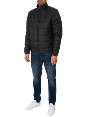 G Star Men's Meefic Quilted Puffer Jacket Medium Black