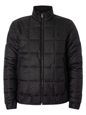G Star Men's Meefic Quilted Puffer Jacket Medium Black