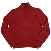 Nautica Men's Navtech Classic-Fit Solid Quarter Zip Sweater XL Crimson Red