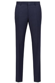 Hugo Boss Men's Slim-Fit Super Flex Stretch Micro-Check Dress Pants 38 x 32 Navy