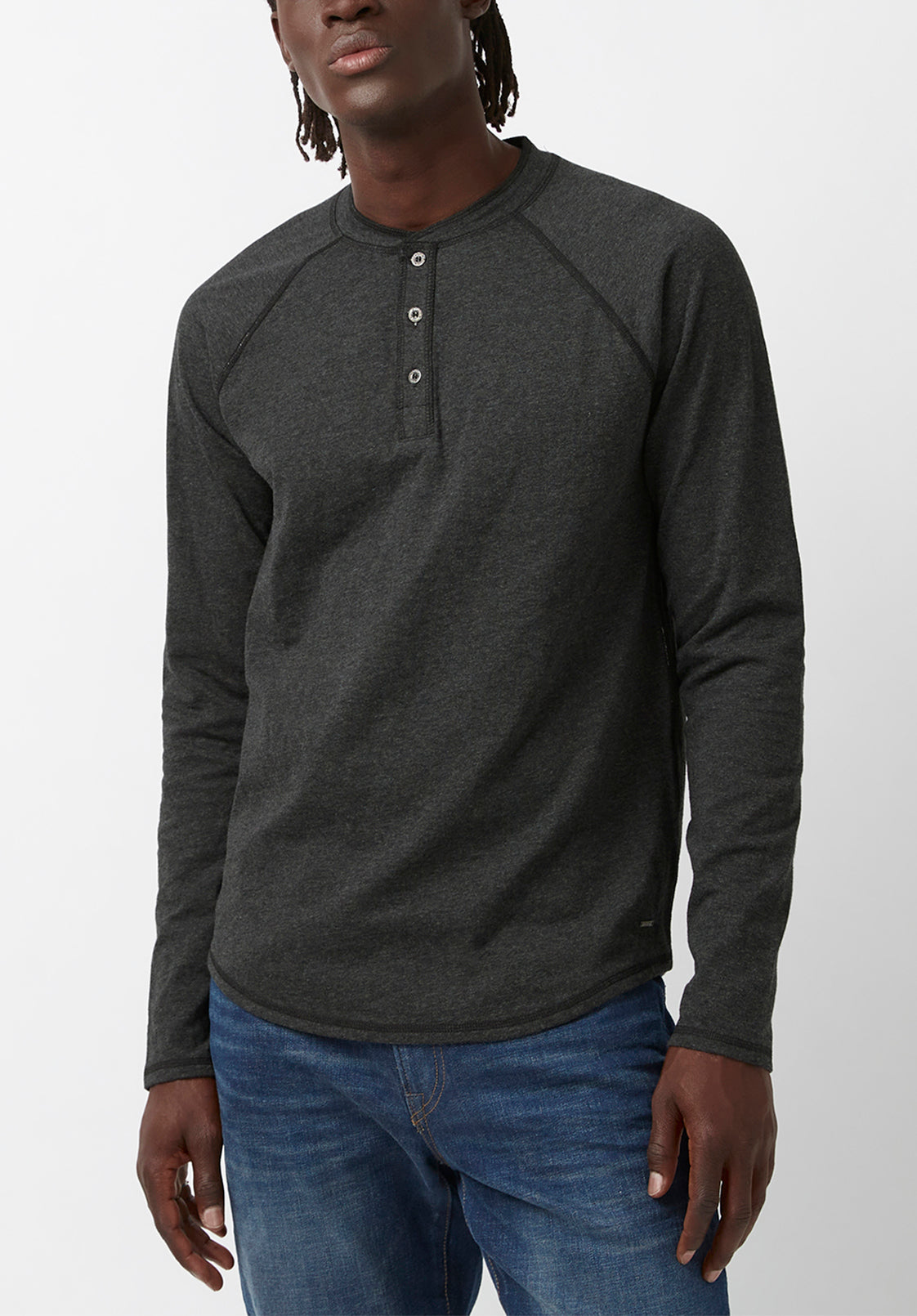 Buffalo David Bitton Men's Kariver Long Sleeve Shirt Grey XXL