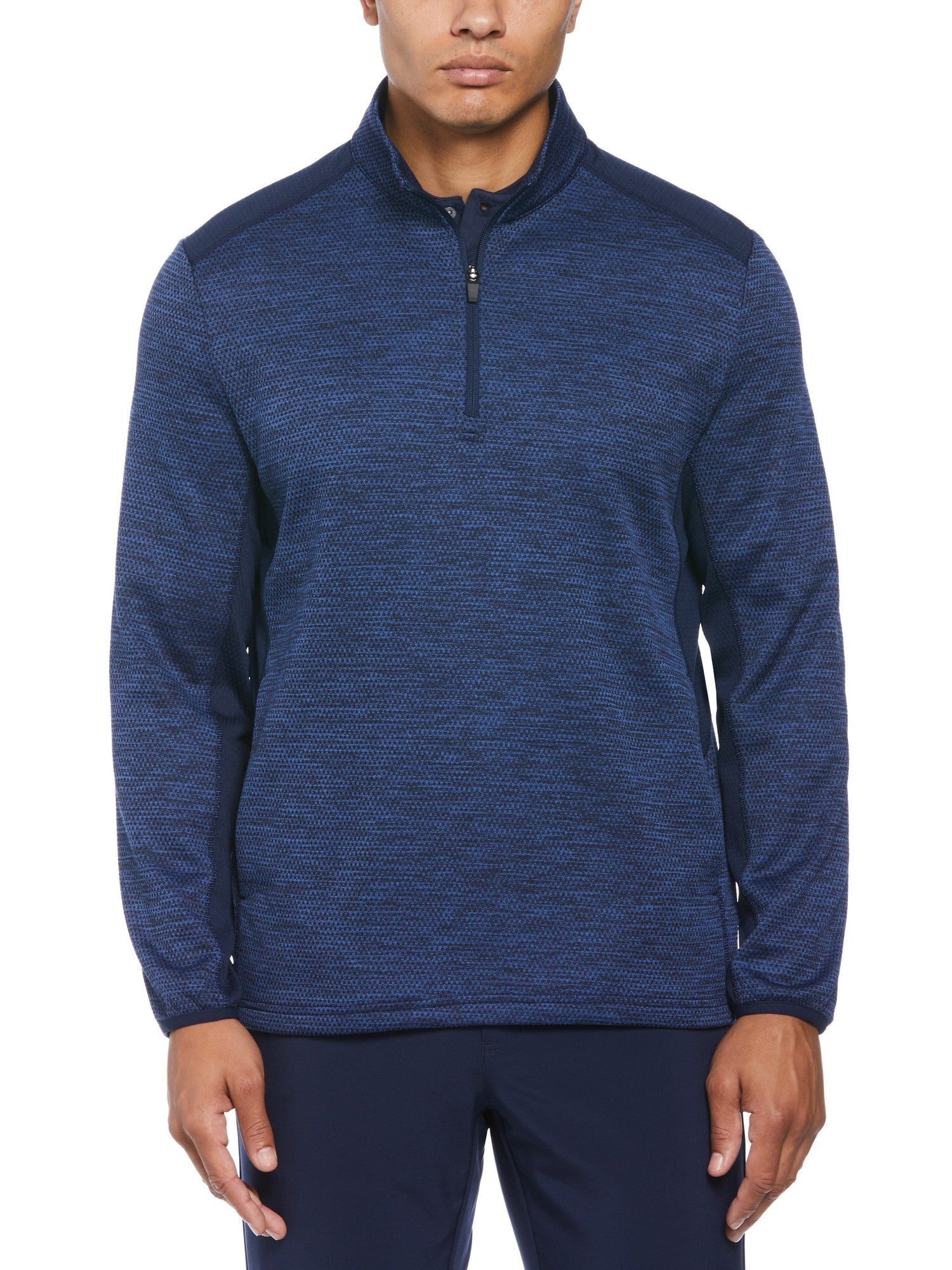 Pga Tour Men Regular fit Quarter Zip Sweatshirt XL Blue Solid