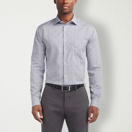 Van Heusen Mens Regular fit Dress Shirt Medium 15-15.5 32-33 Grey