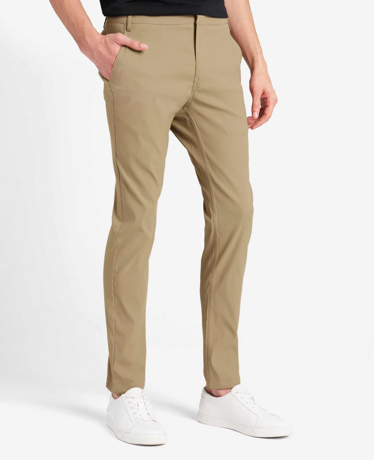 Kenneth Cole Mens Slim Fit Quarter Top Pants Brown 34 x 30