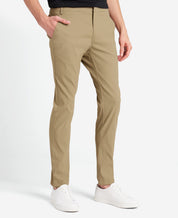 Kenneth Cole Mens Slim Fit Quarter Top Pants Brown 34 x 30