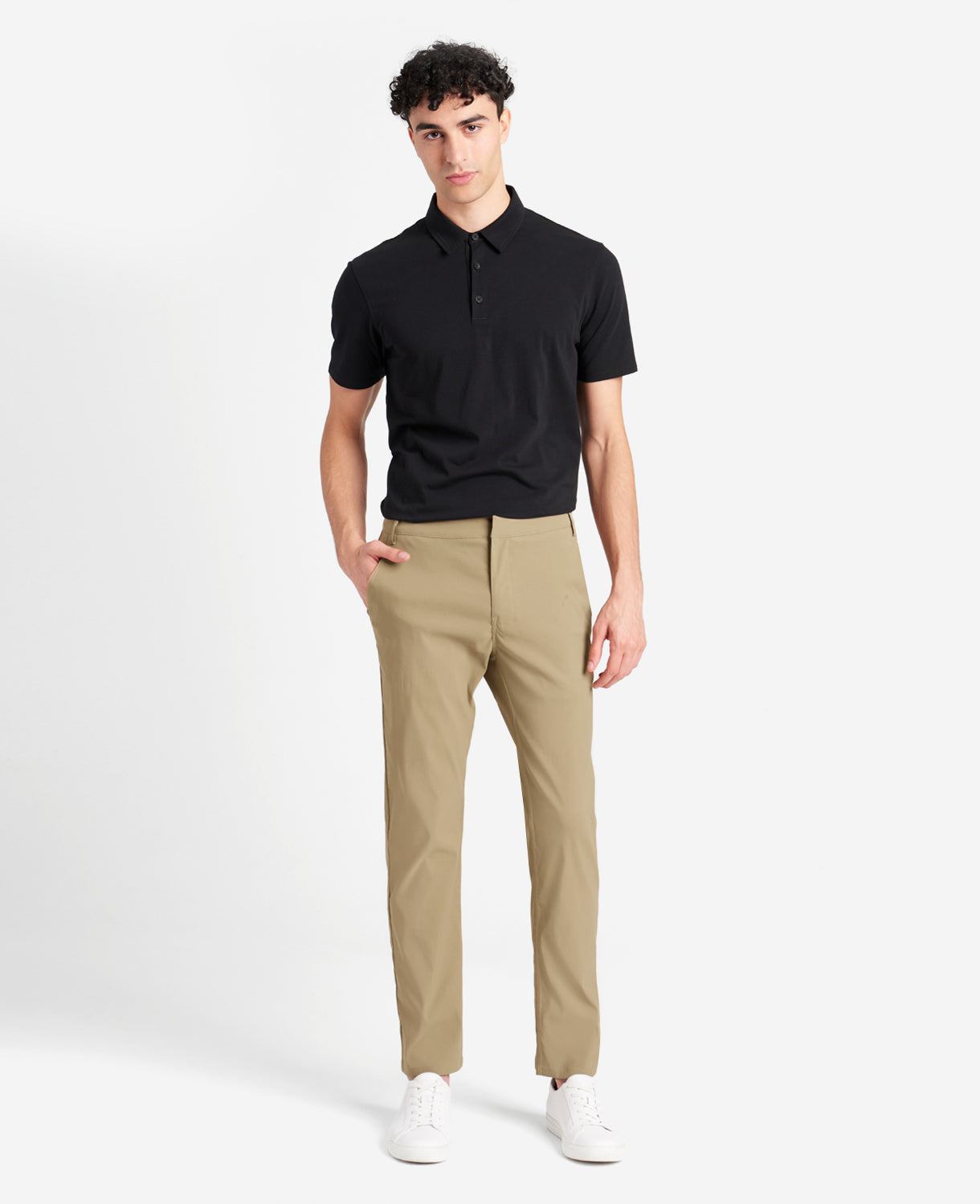 Kenneth Cole Mens Slim Fit Quarter Top Pants Brown 34 x 30