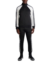 Karl Lagerfeld Paris Men's Scuba Logo Track Jacket Coat Black White 2XL