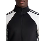 Karl Lagerfeld Paris Men's Scuba Logo Track Jacket Coat Black White 2XL