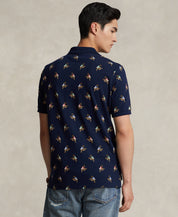Polo Ralph Lauren Men's Classic Fit Printed Mesh Polo Shirt Race Ready Blue  XL