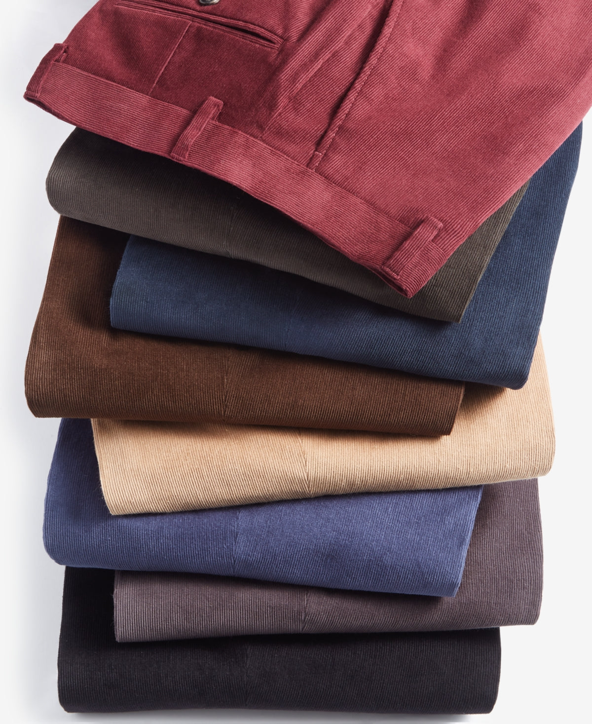 Tommy Hilfiger Mens Modern Fit Corduroy Pants Dark Grey 31 x 30