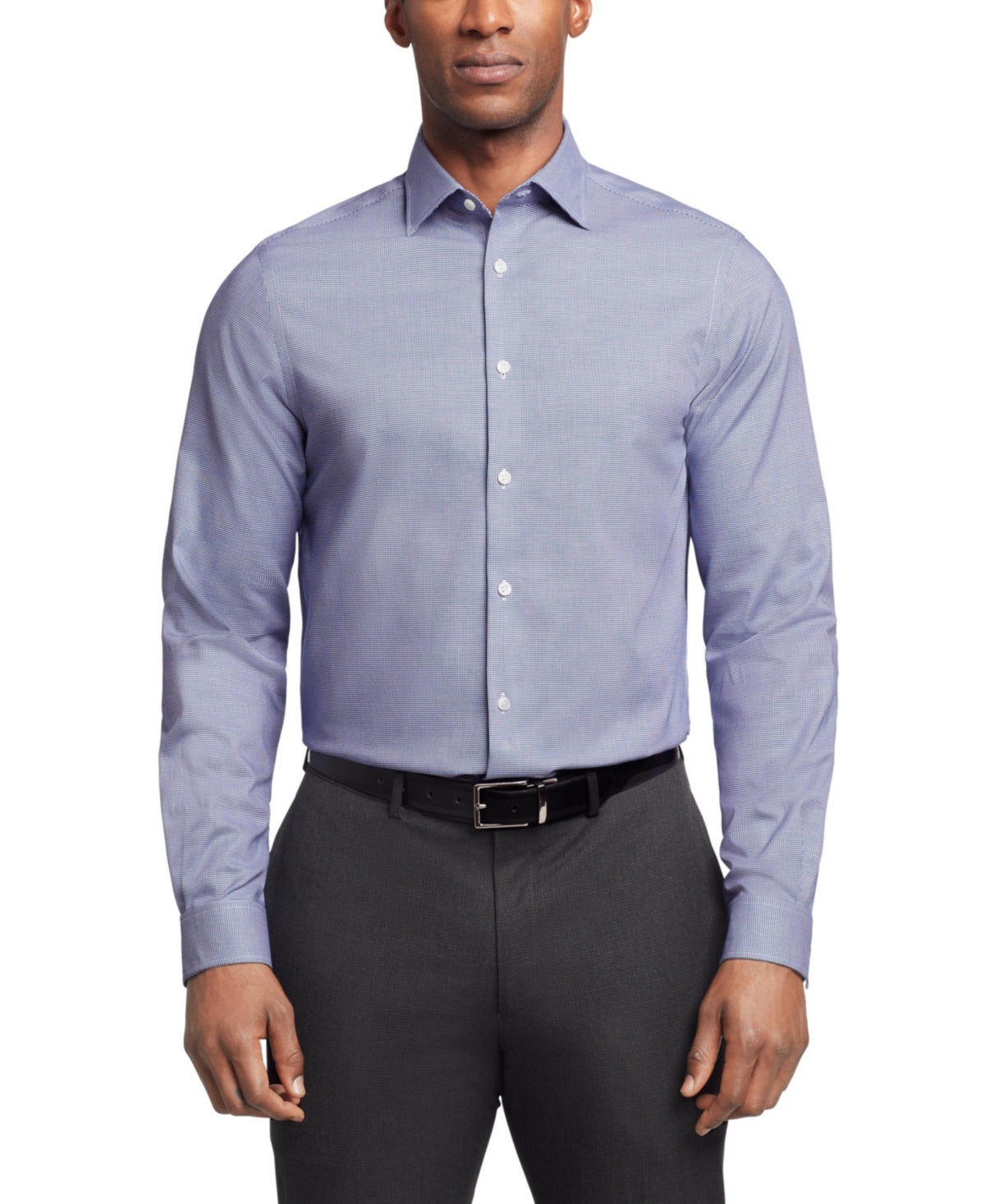 Michael Kors Mens Regular fit Dress Shirt Medium 15.5 in 34-35 Blue Check