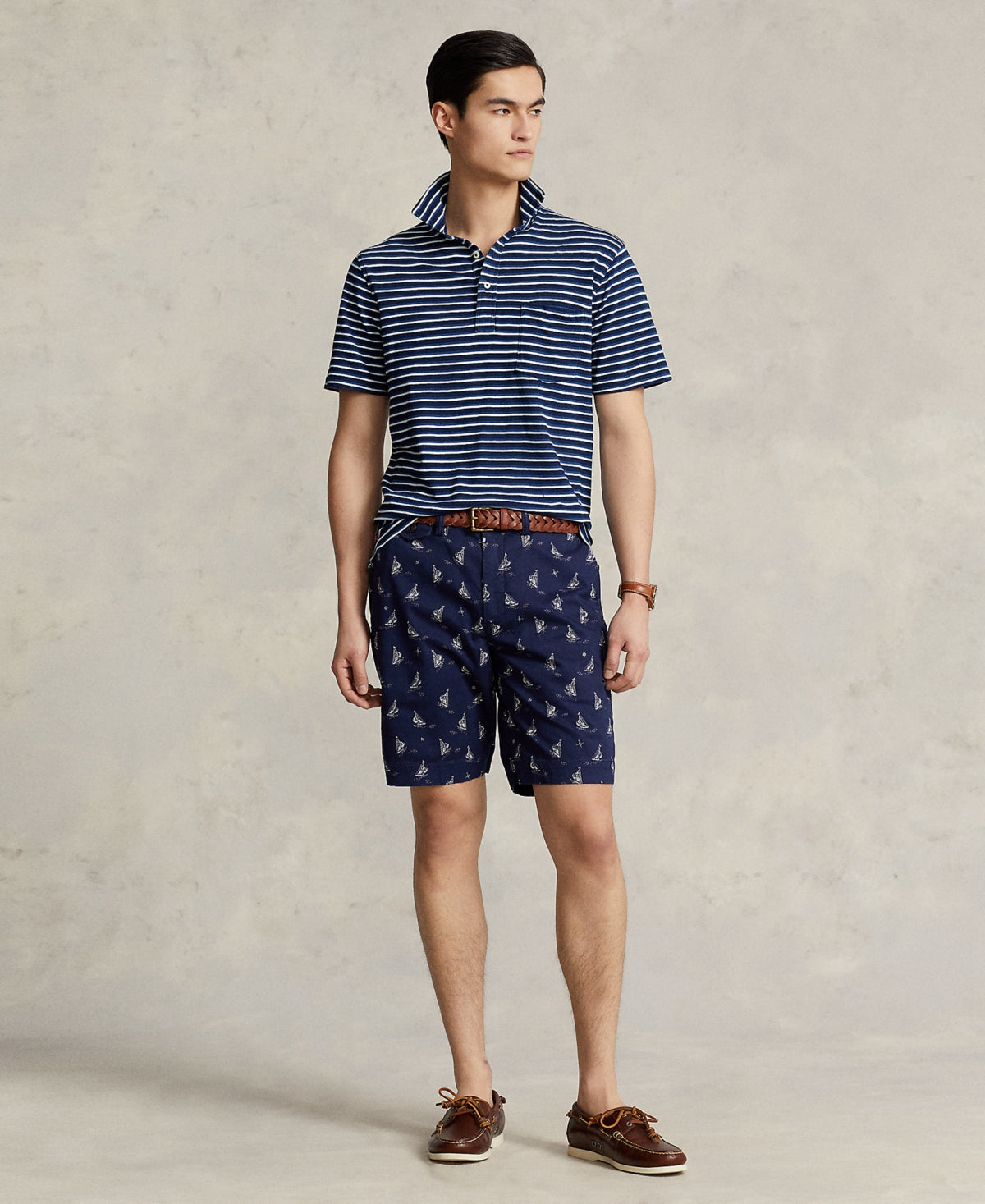 Polo Ralph Lauren Men's 9" Classic Stretch Chino Shorts Newport Navy 30