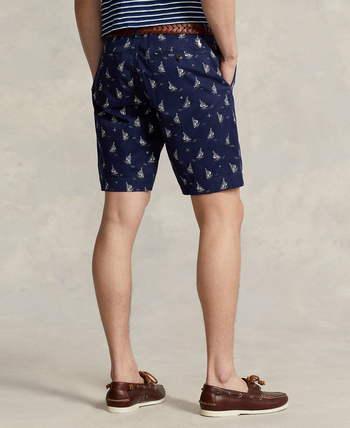Polo Ralph Lauren Men's 9" Classic Stretch Chino Shorts Newport Navy 30