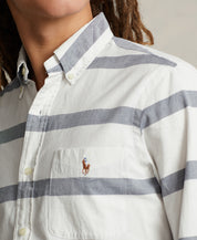 Polo Ralph Lauren Mens Classic fit Long Sleeve Button-Up Shirt XXL White Striped