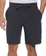 Pga Tour Men's 9 Pull on Golf Shorts Caviar Grey Medium