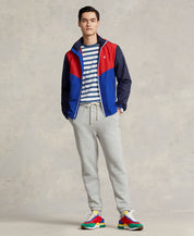 Polo Ralph Lauren Mens Color-Blocked Water-Repellent Ripstop Jacket XXL Blue Red