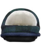 Club Room Men's Barn Plaid Slippers Blue Green XL 12 to 13