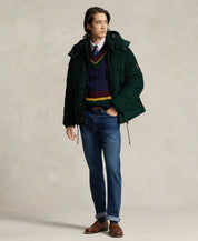 Polo Ralph Lauren Men's Water Repellent Corduroy Down Jacket Coat Green XL