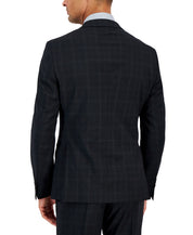 AX Armani Exchange Men's Slim Fit  Wool Sport Coat Blazer 40S Black Windwpane