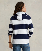 Polo Ralph Lauren Men's Polo Bear Jersey Hooded Rugby Shirt Navy Blue XL