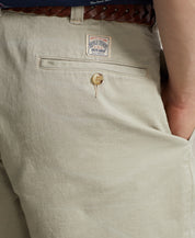 Polo Ralph Lauren Men's 6 Inch Burroughs Relaxed Linen Chino Shorts Beige 42