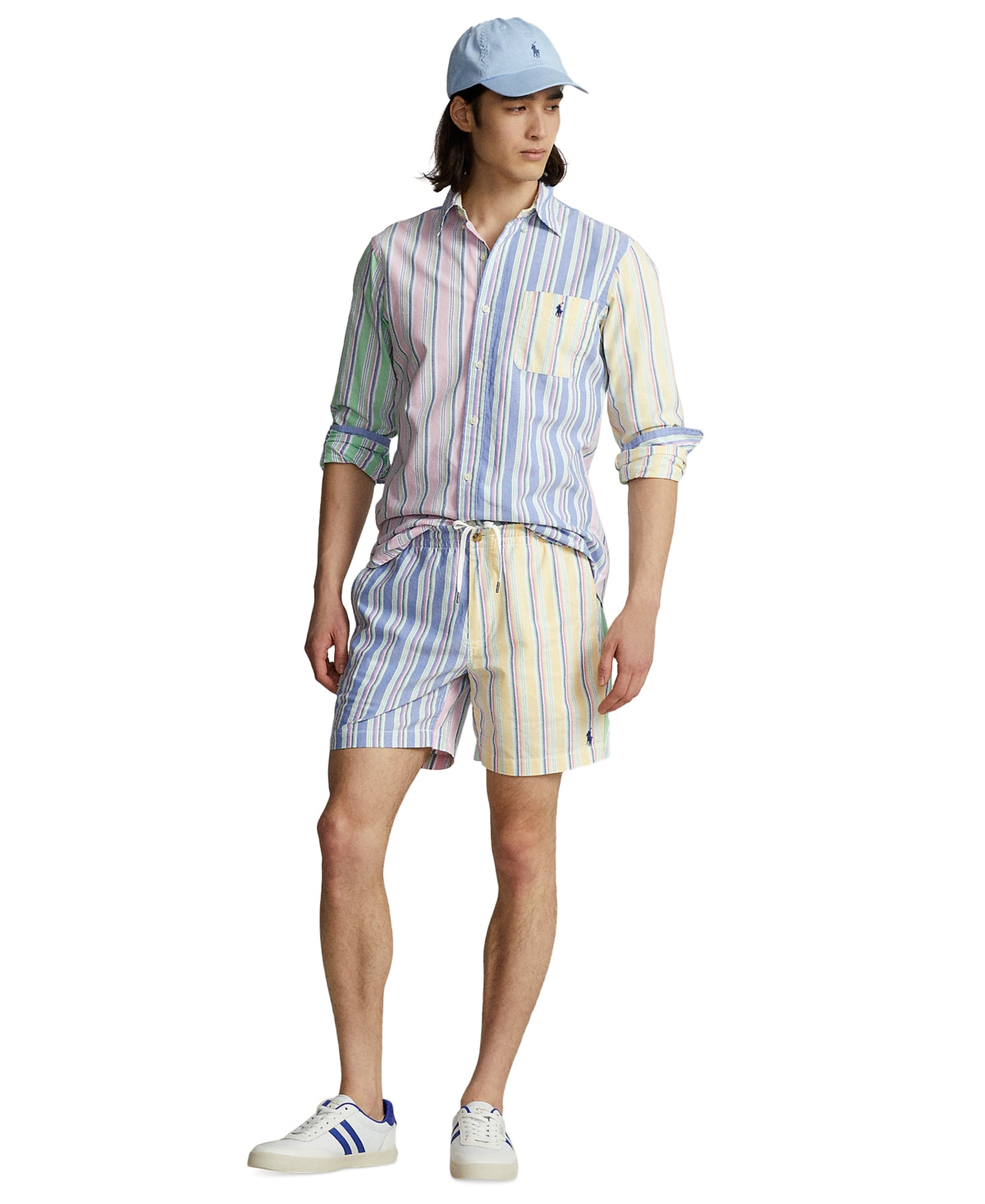 Polo Ralph Lauren Men's Shorts 6" Classic Fit Multi Color Stripes XL