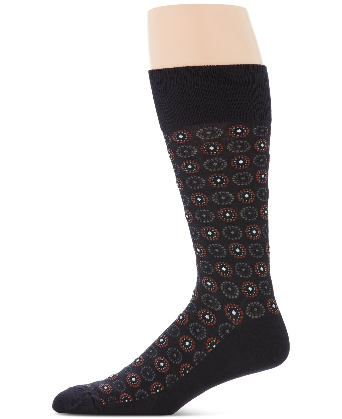 Perry Ellis Portfolio Mens Regular fit Crew Socks One Size Blue